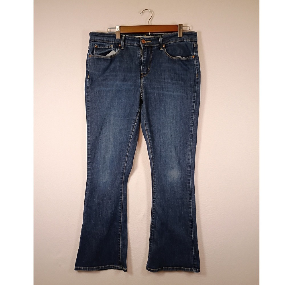 Western Signature Levi Strauss Women W31 L30 Dark Wash Mid Rise Bootcut Jeans